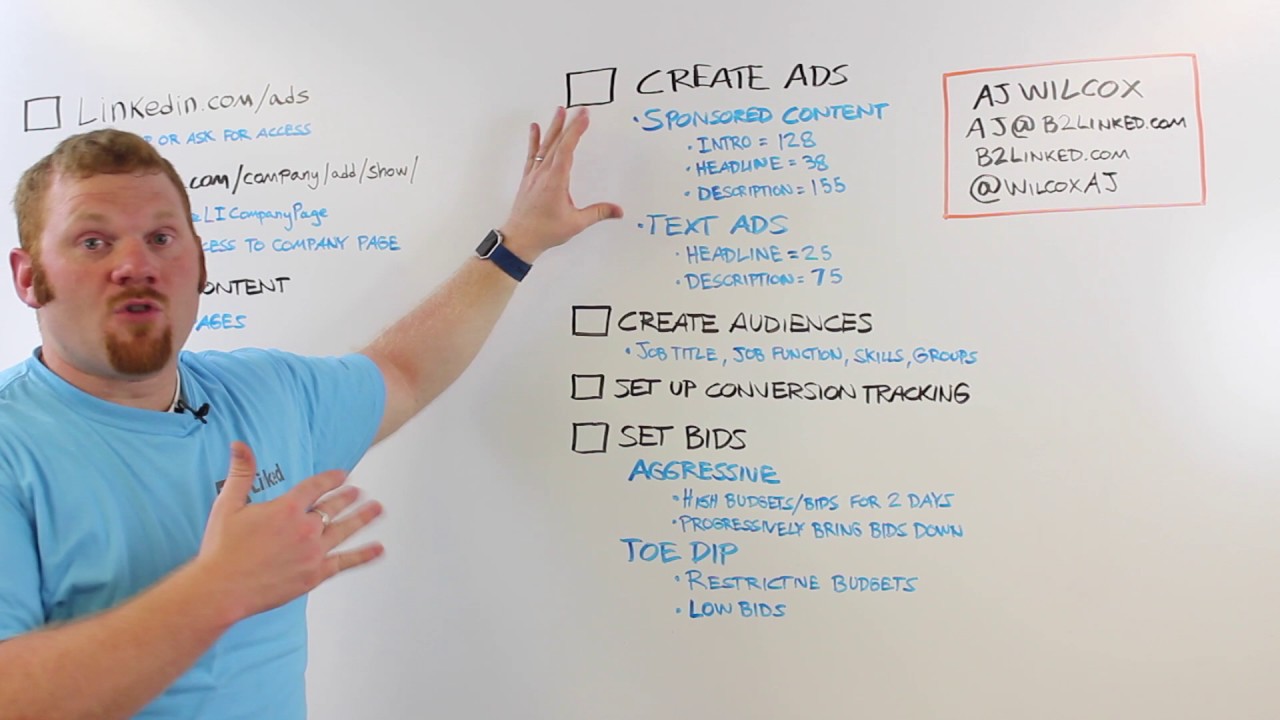 The Ultimate LinkedIn Ad Checklist | AJ Wilcox