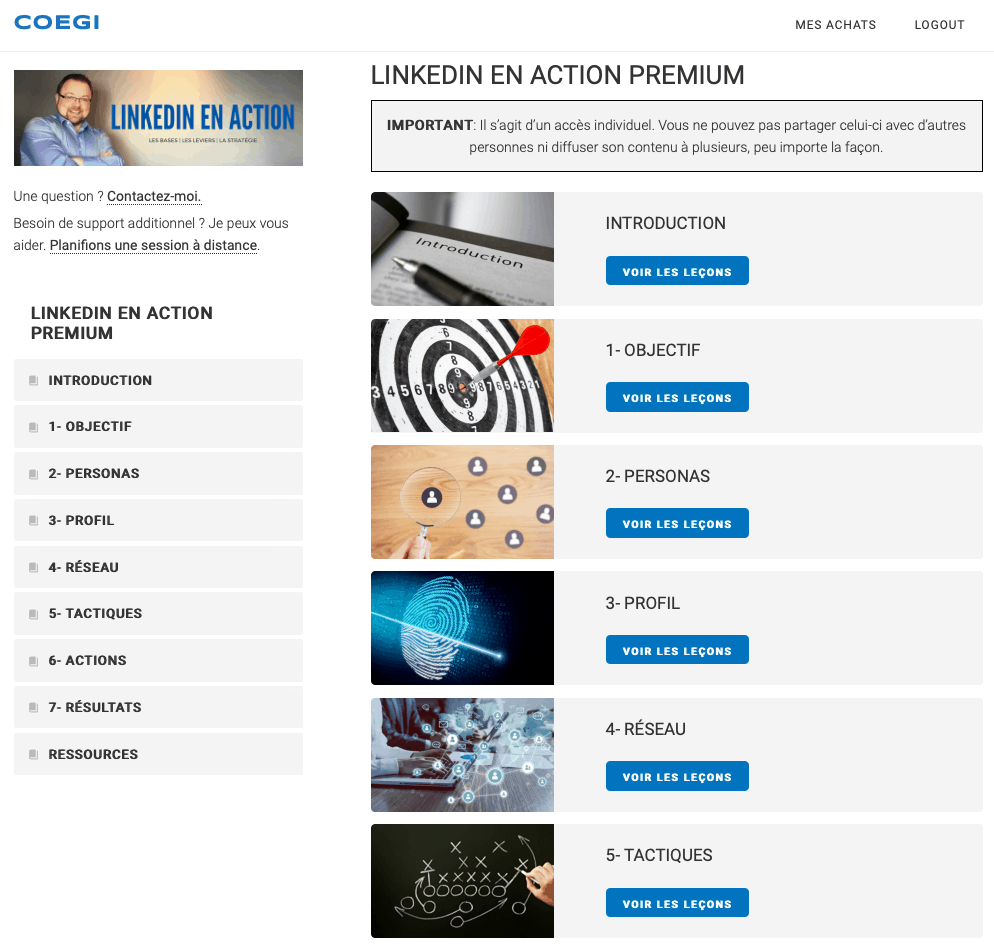 Capture d'écran de LinkedIn en action Premium.